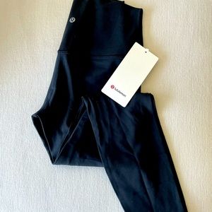 Brand new lululemon with tags black 25” Align HR pant leggings